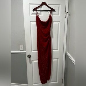 Windsor Sparkling Red Backless Dress